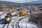 ED-9 backs onto the their train while another local waits 